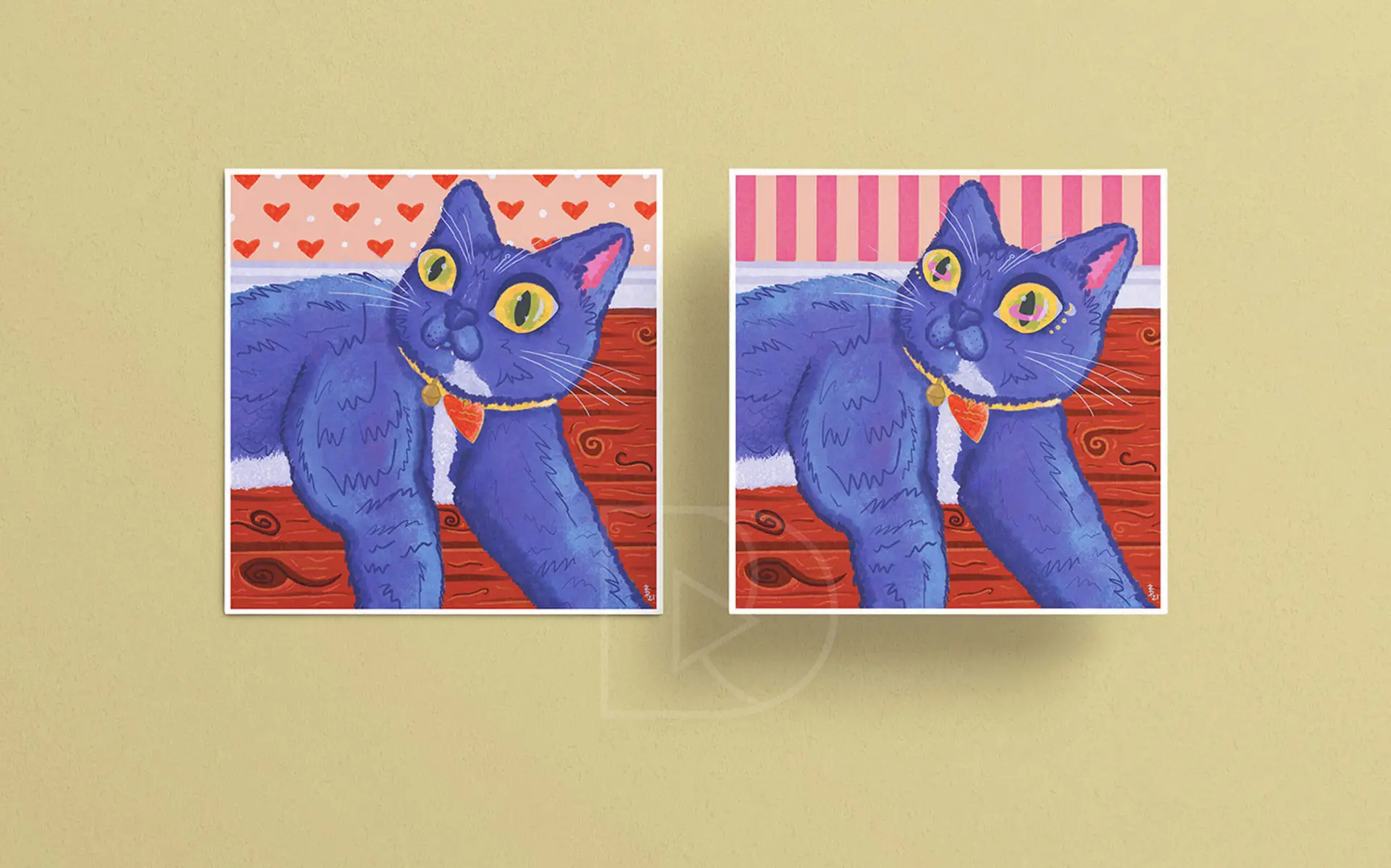 spaced out cat illustrations