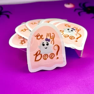Cute Ghost Girl Sticker | Ghost Halloween Waterproof Sticker